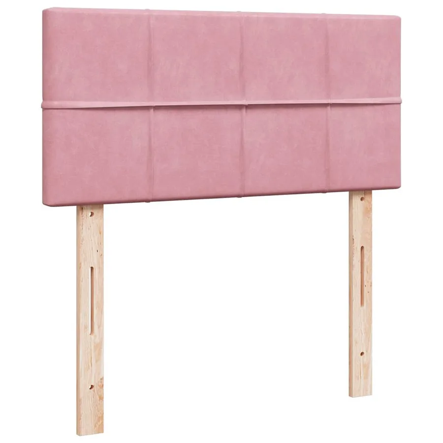 Sommier à lattes de lit avec matelas Rose 100x200 cm Velours - 5