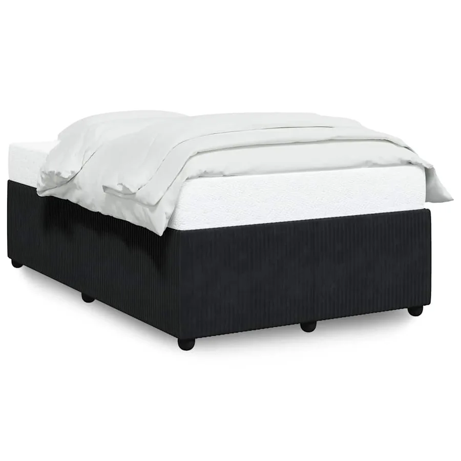 Cadre de lit sans matelas noir 120x200 cm velours - 2