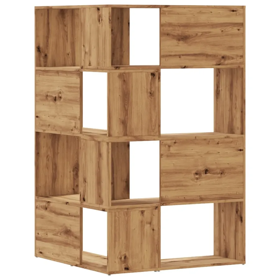 Bibliothèque d'angle 4 niveaux chêne artisanal bois ingénierie - 6