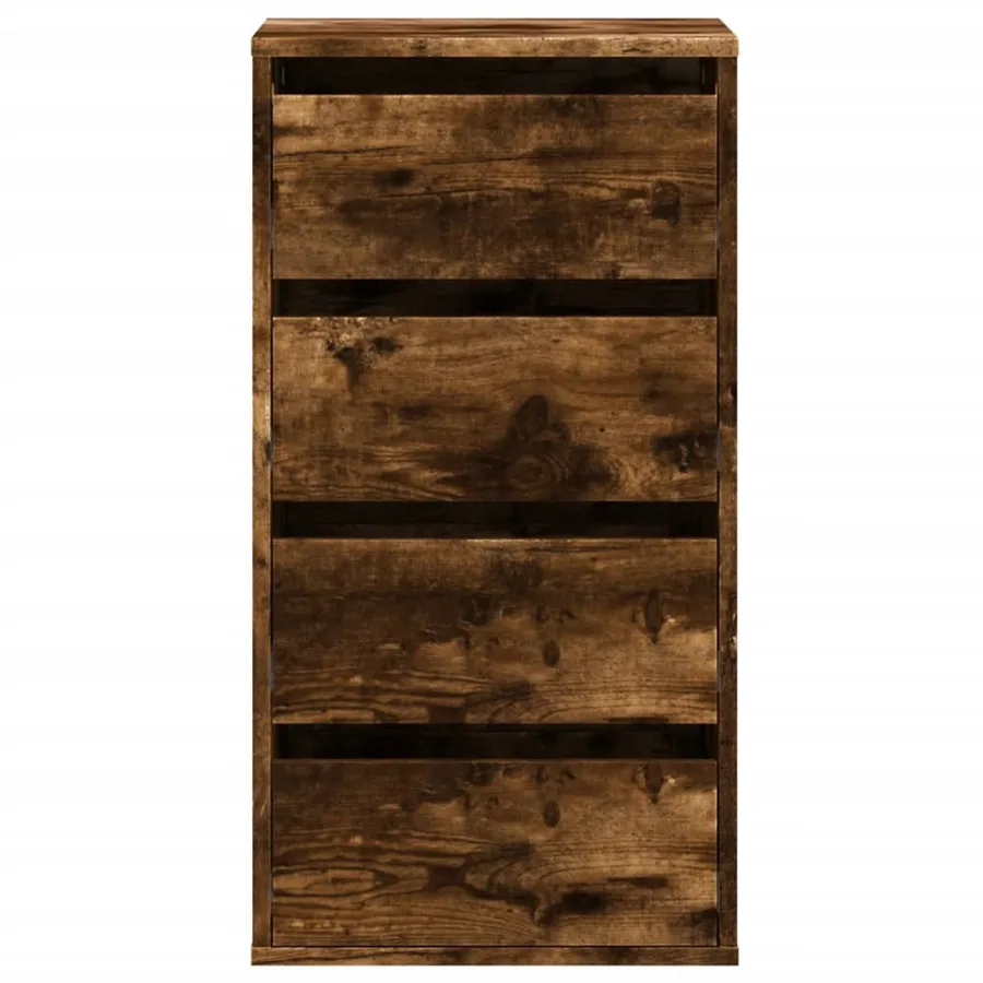 Commode d'angle vieux bois 40x41x76 cm bois d'ingénierie - 4