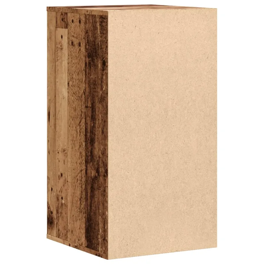 Commode d'angle vieux bois 40x41x76 cm bois d'ingénierie - 6