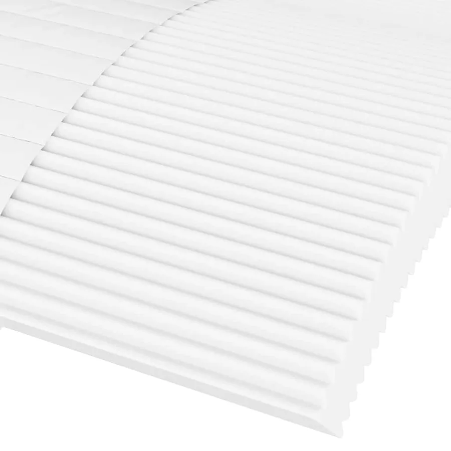 Matelas en mousse blanc 100x220 cm dureté H2 H3 - 6
