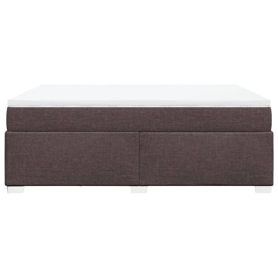 Sommier à lattes de lit avec matelas Marron foncé 160x200 cm - 8