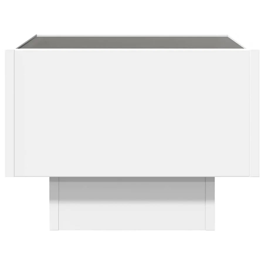 Table d'appoint avec LED blanc 40x40x30 cm bois d'ingénierie - 6