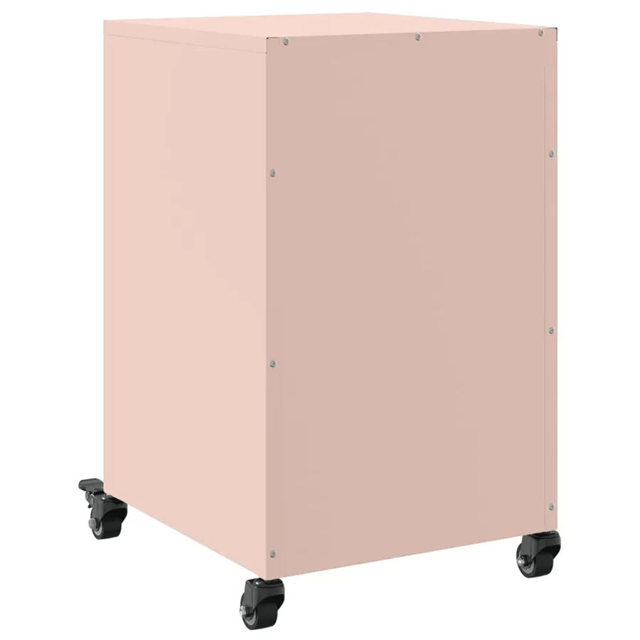 Table de chevet rose 36x39x59 cm acier - 8
