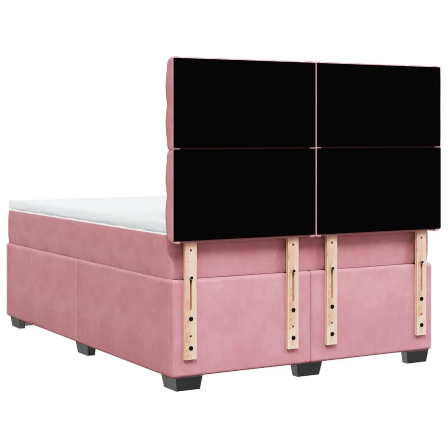 Sommier à lattes de lit avec matelas Rose 140x200 cm Velours - 12