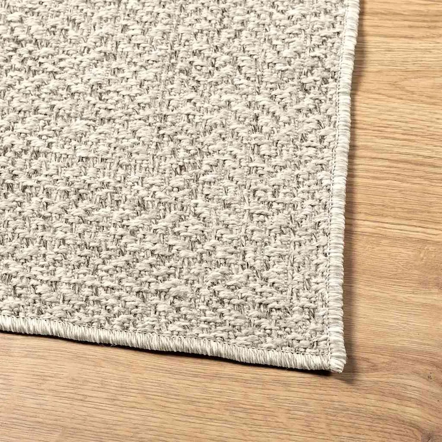 Tapis ZIZUR crème 160x230 cm aspect de jute intérieur extérieur - 8
