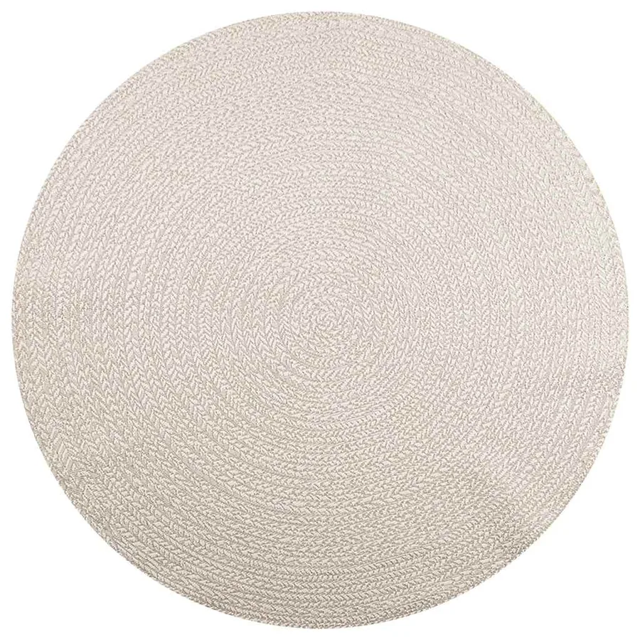 Tapis ZIZUR crème Ø 200cm aspect de jute intérieur et extérieur - 3