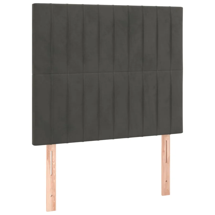 Sommier à lattes de lit avec matelas Gris foncé 100x200 cm - 5