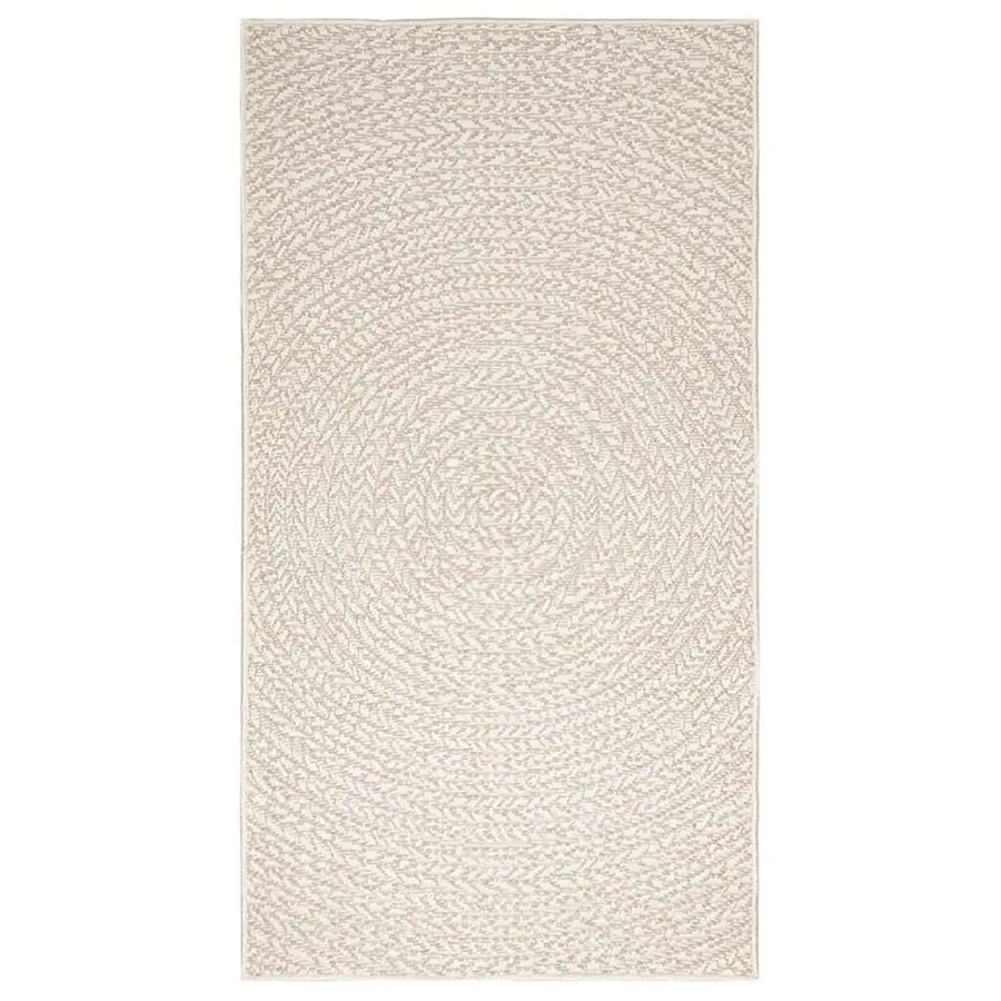 Tapis ZIZUR crème 80x150 cm aspect de jute intérieur extérieur - 3