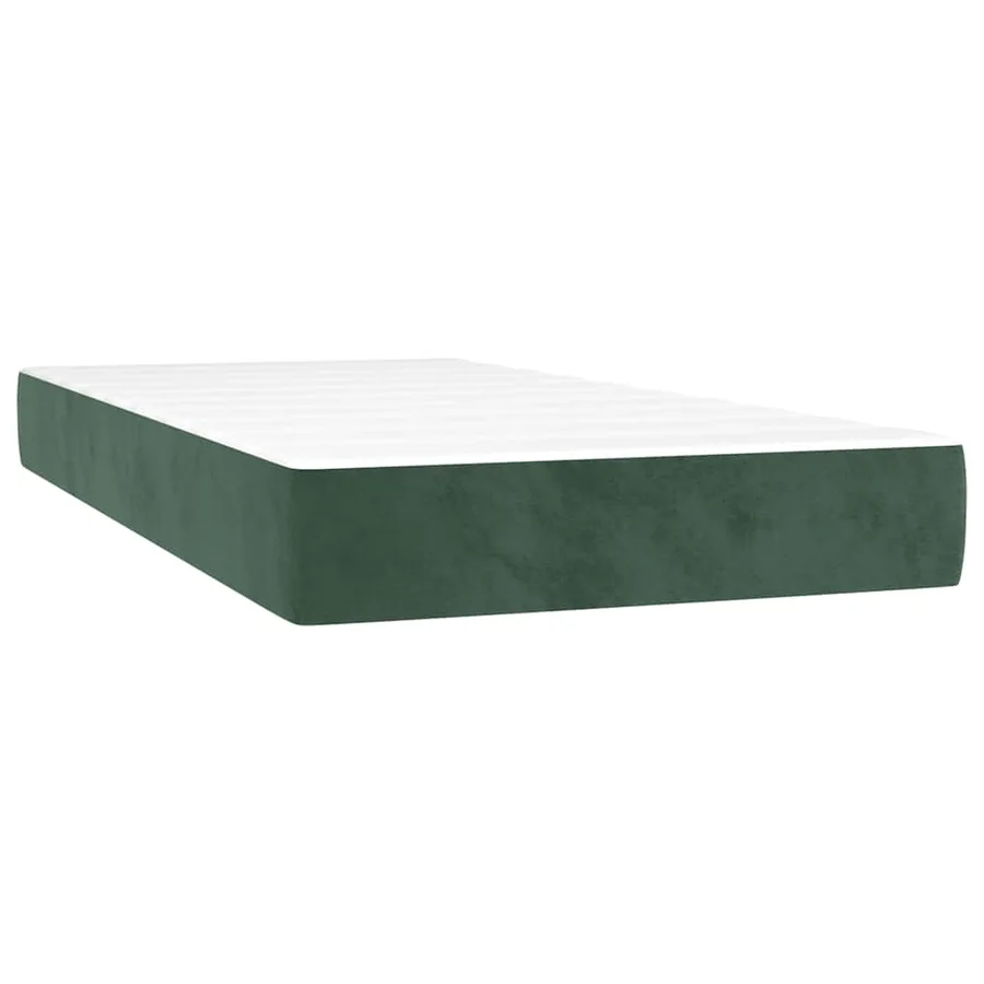 Matelas à ressorts ensachés 100 x 210 cm Vert foncé - 2