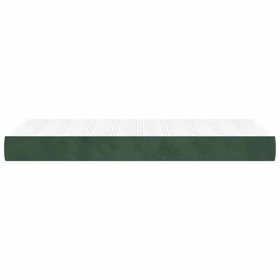 Matelas de lit à ressorts ensachés fermeté moyenne 90x210x20 cm velours - 4