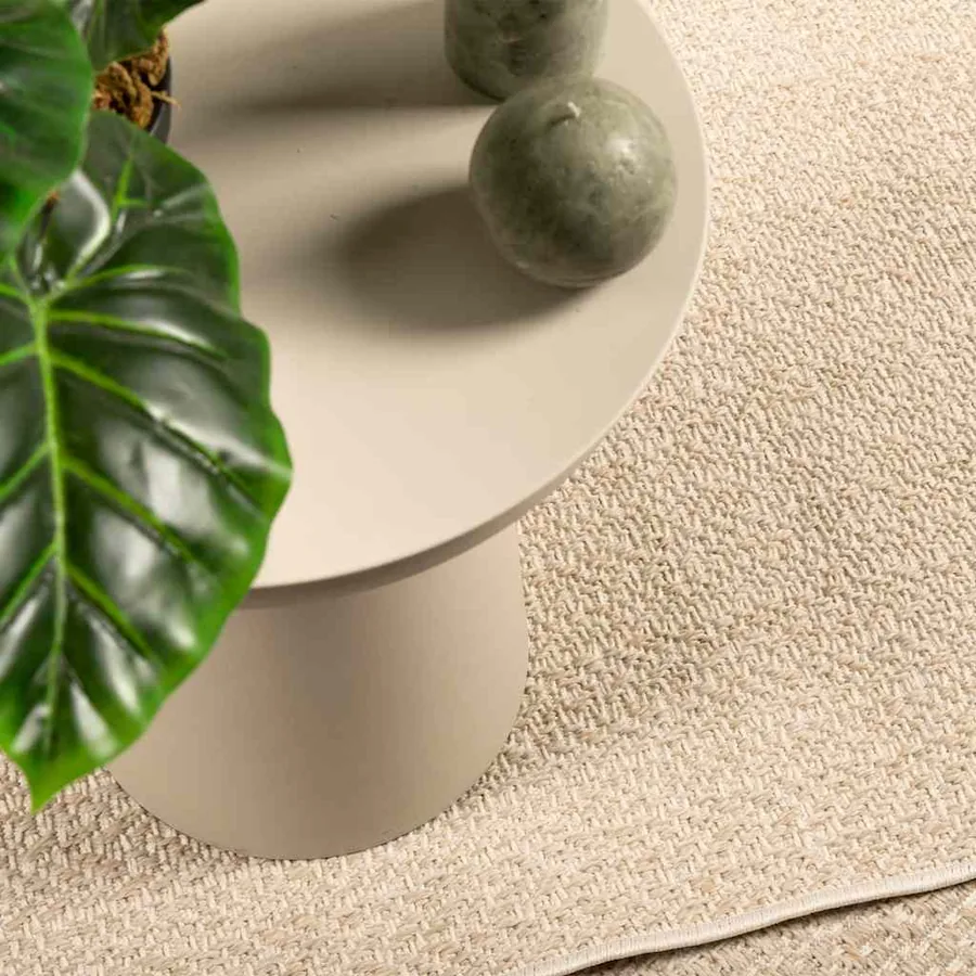 Tapis ZIZUR beige 80x250 cm aspect de jute intérieur extérieur