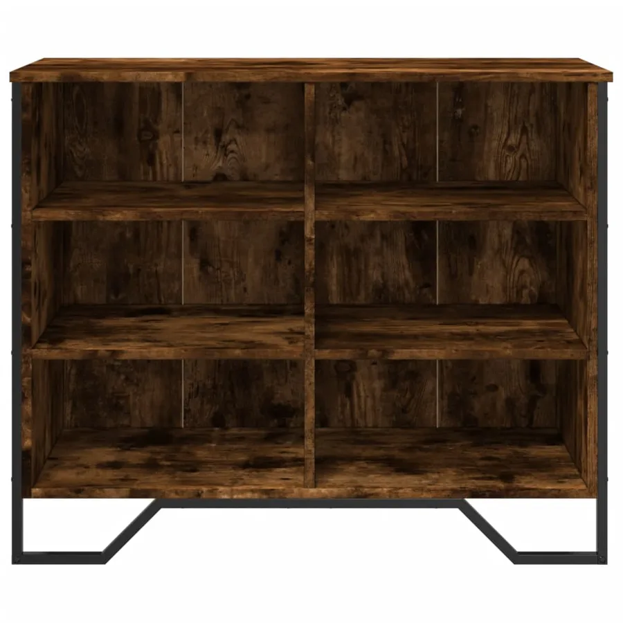 Buffet chêne fumé 91x35,5x74,5 cm bois d'ingénierie - 4