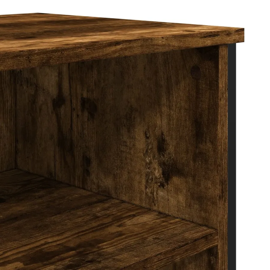 Buffet chêne fumé 91x35,5x74,5 cm bois d'ingénierie - 7