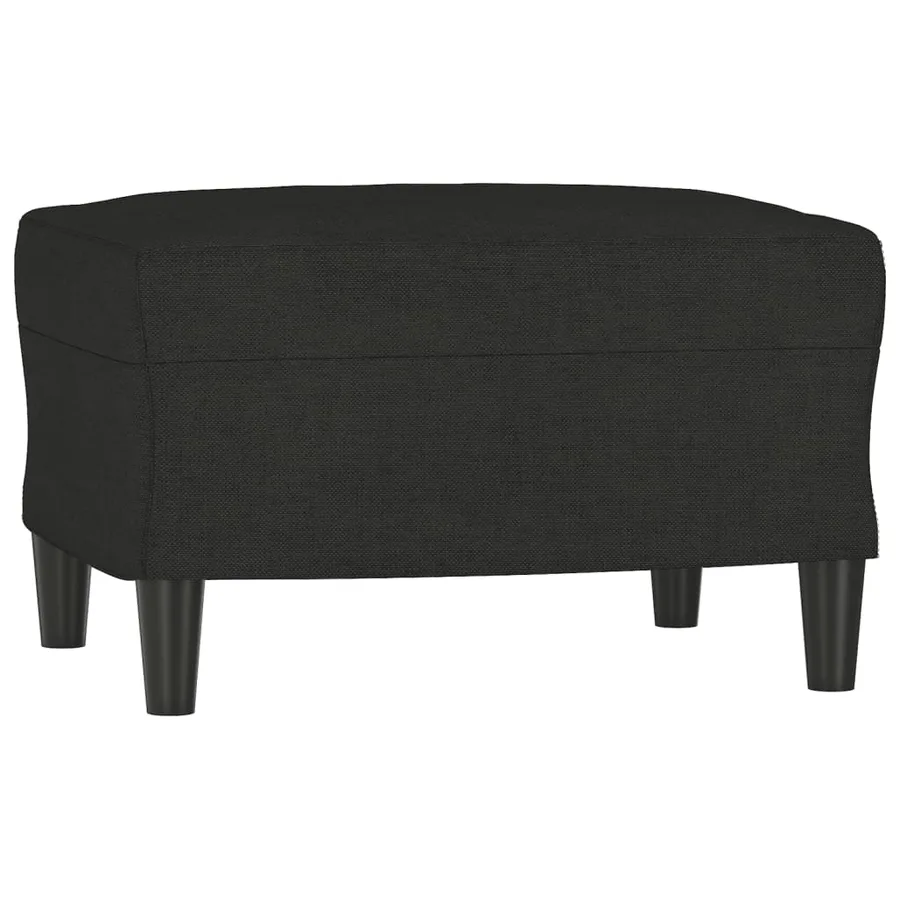 Ensemble de canapés 4 pcs avec coussins noir tissu - 6