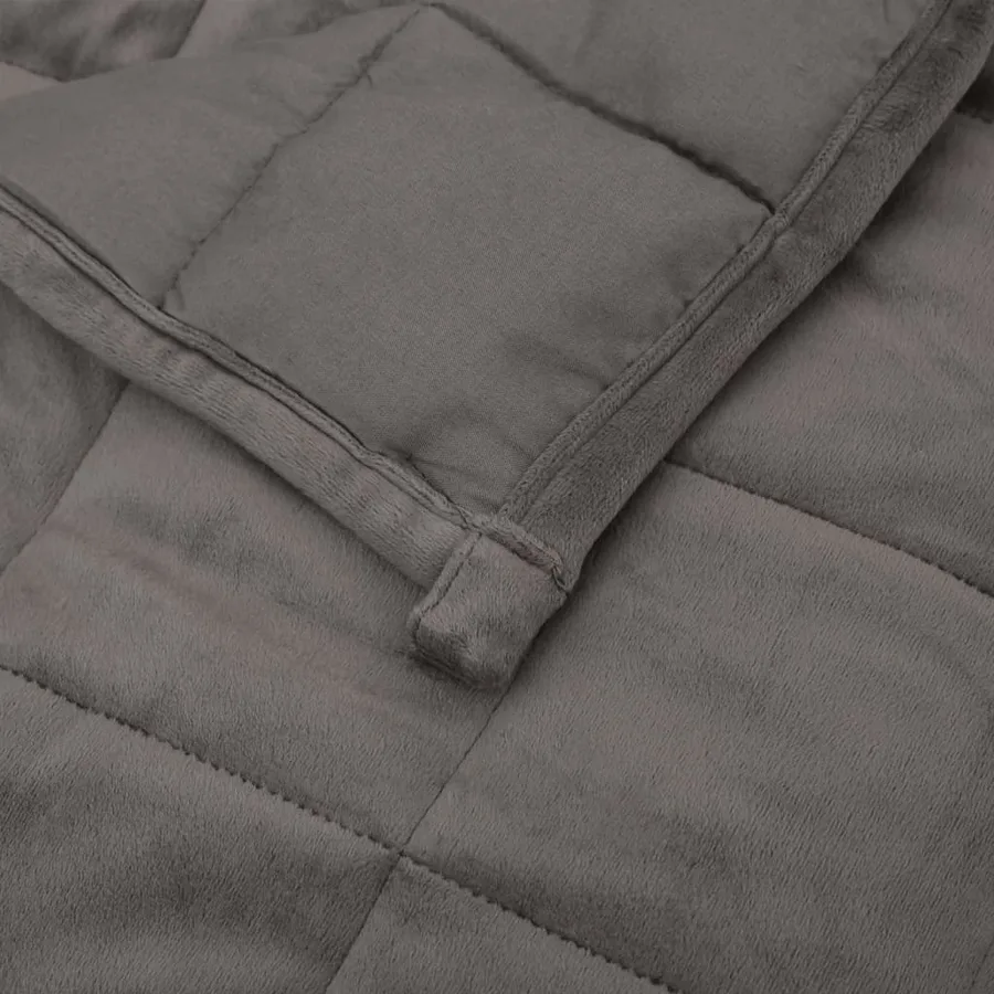 Couverture lestée Gris 122x183 cm 9 kg Tissu - 5