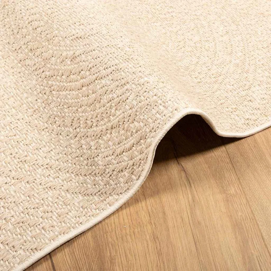 Tapis ZIZUR beige 60x110 cm aspect de jute intérieur extérieur - 6