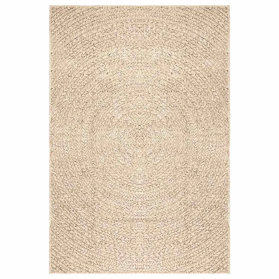 Tapis ZIZUR beige 140x200 cm aspect de jute intérieur extérieur - 2