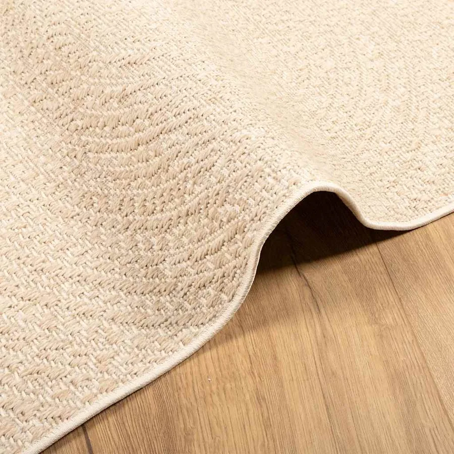 Tapis ZIZUR beige 140x200 cm aspect de jute intérieur extérieur - 6