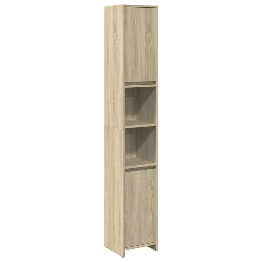 Ensemble de meubles de salle de bain 4 pcs chêne sonoma - 8
