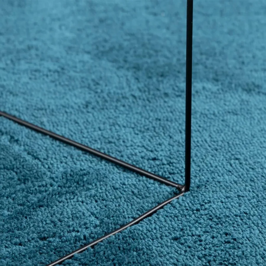 Tapis OVIEDO à poils courts turquoise Ø 80 cm - 8