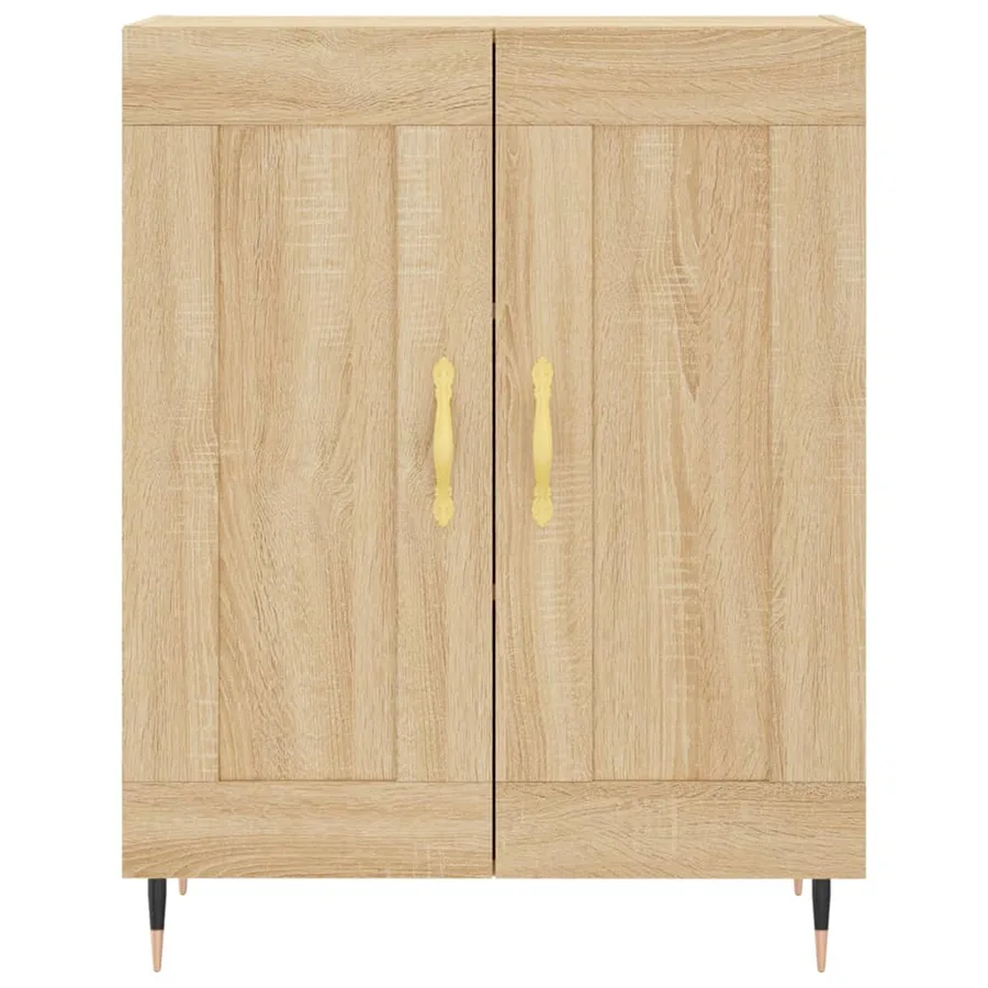 Buffet haut Chêne sonoma 69,5x34x180 cm Bois d'ingénierie - 7