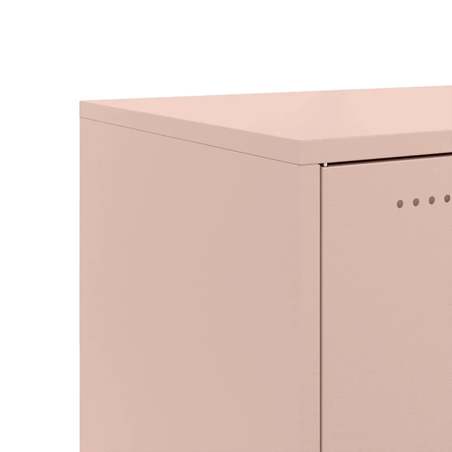Buffet rose 100,5x39x72 cm acier - 11