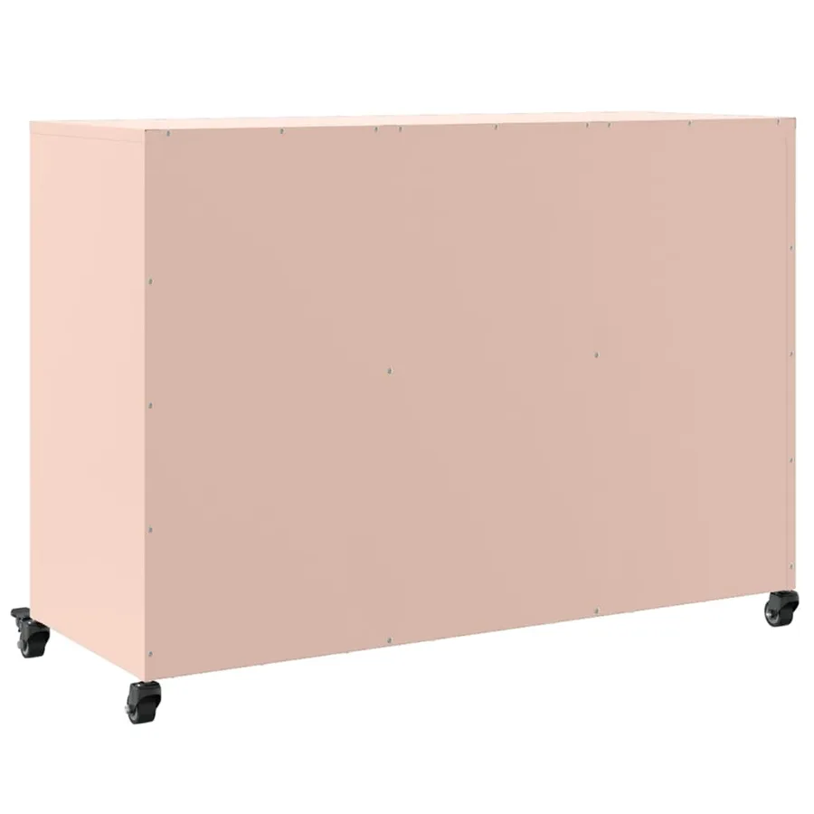 Buffet rose 100,5x39x72 cm acier - 8