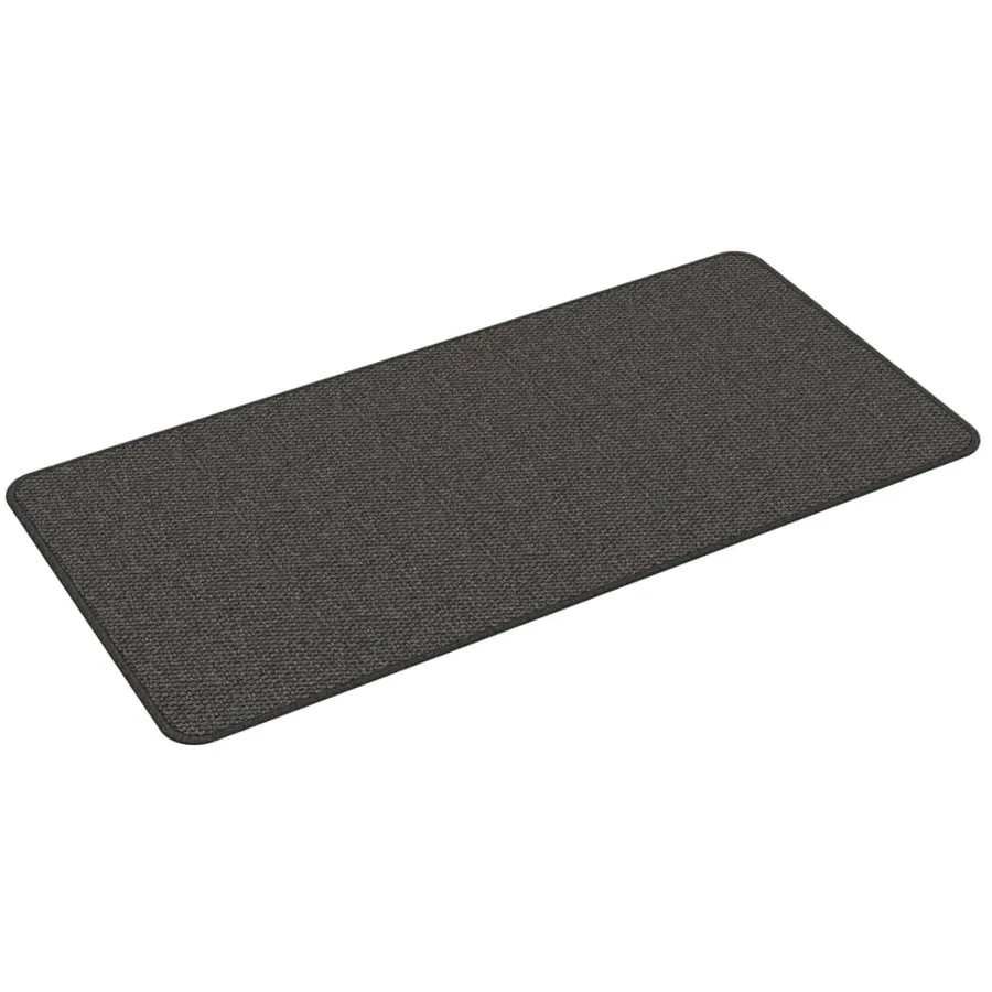 Tapis de couloir aspect sisal anthracite 50x100 cm - 2