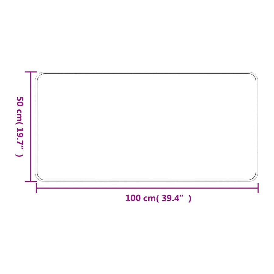 Tapis de couloir aspect sisal anthracite 50x100 cm - 6