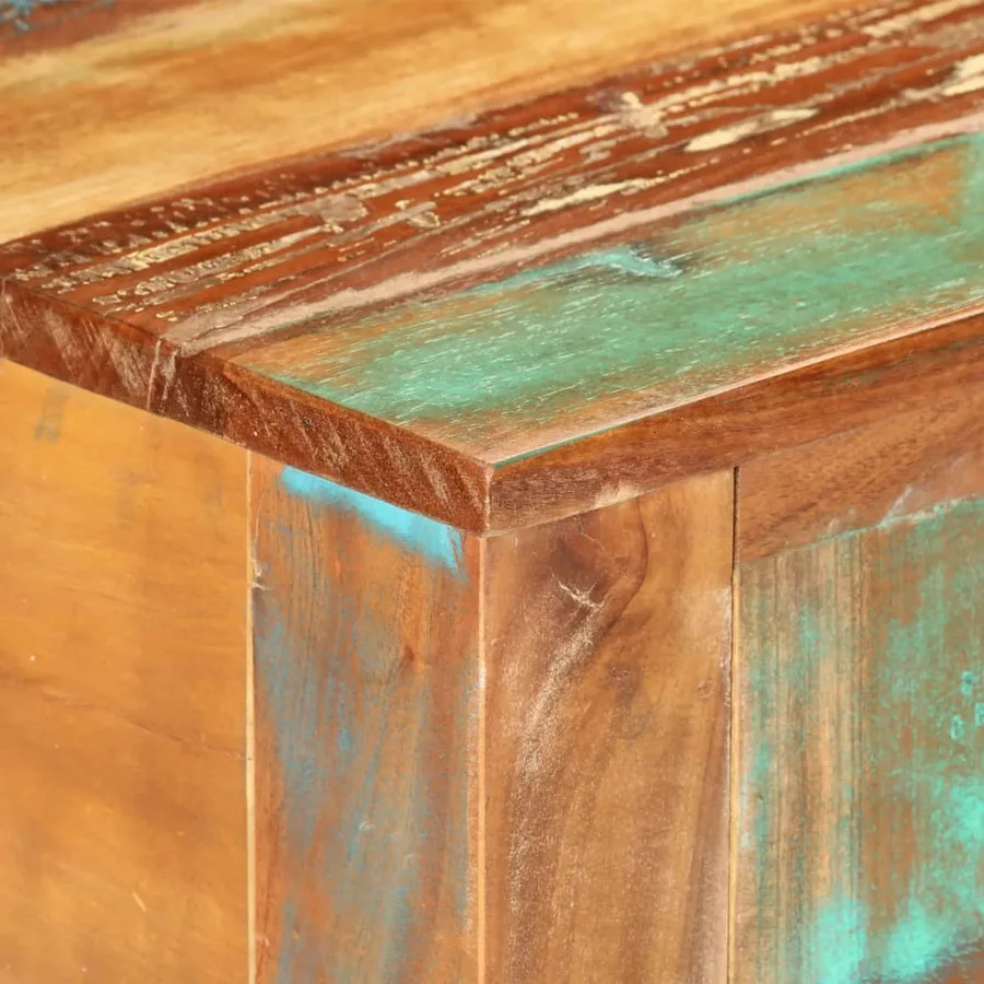 Table console 110x30x75 cm bois massif de récupération - 6
