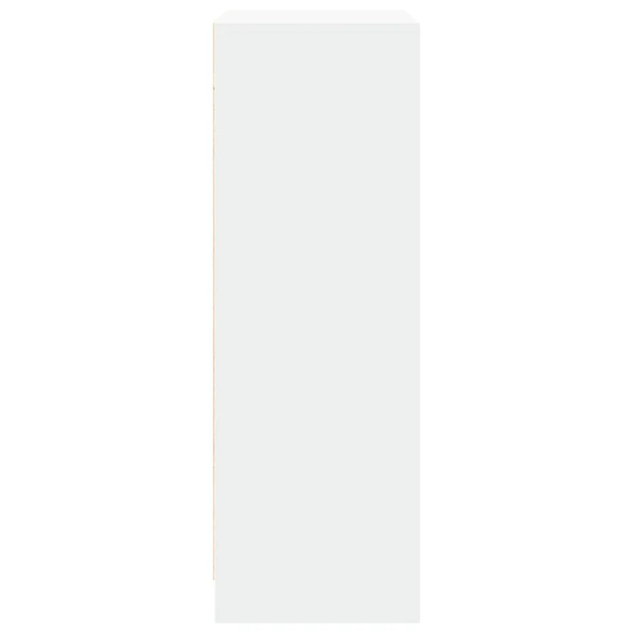 Buffet avec LED blanc 77x34x100 cm bois d'ingénierie - 7