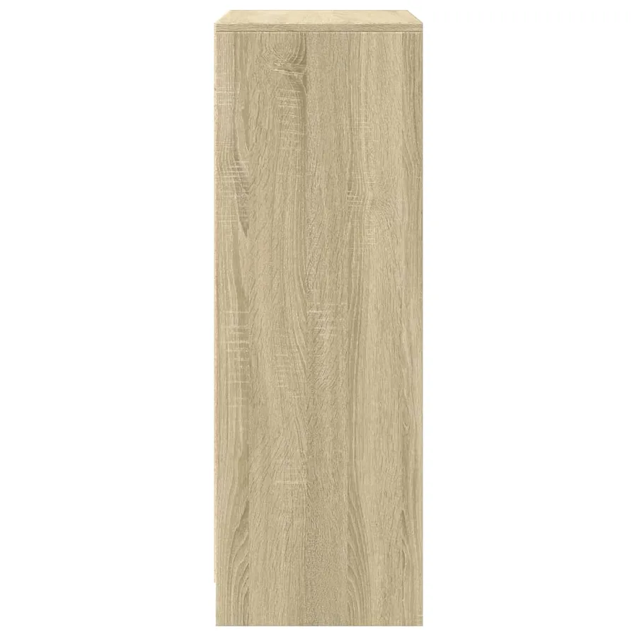 Buffet avec LED chêne sonoma 77x34x100 cm bois d'ingénierie - 7