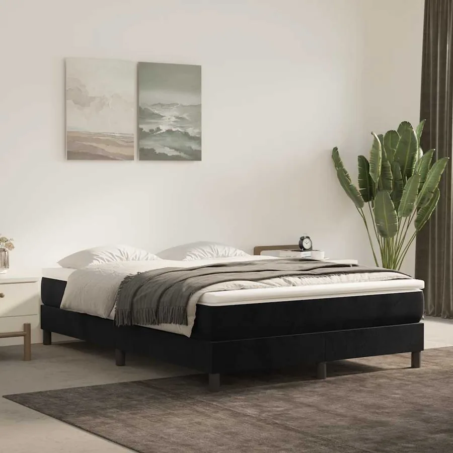 Matelas à ressorts ensachés 140 x 210 cm Noir