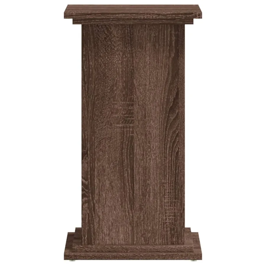 Support pour plantes chêne marron 33x33x60 cm bois d'ingénierie - 3