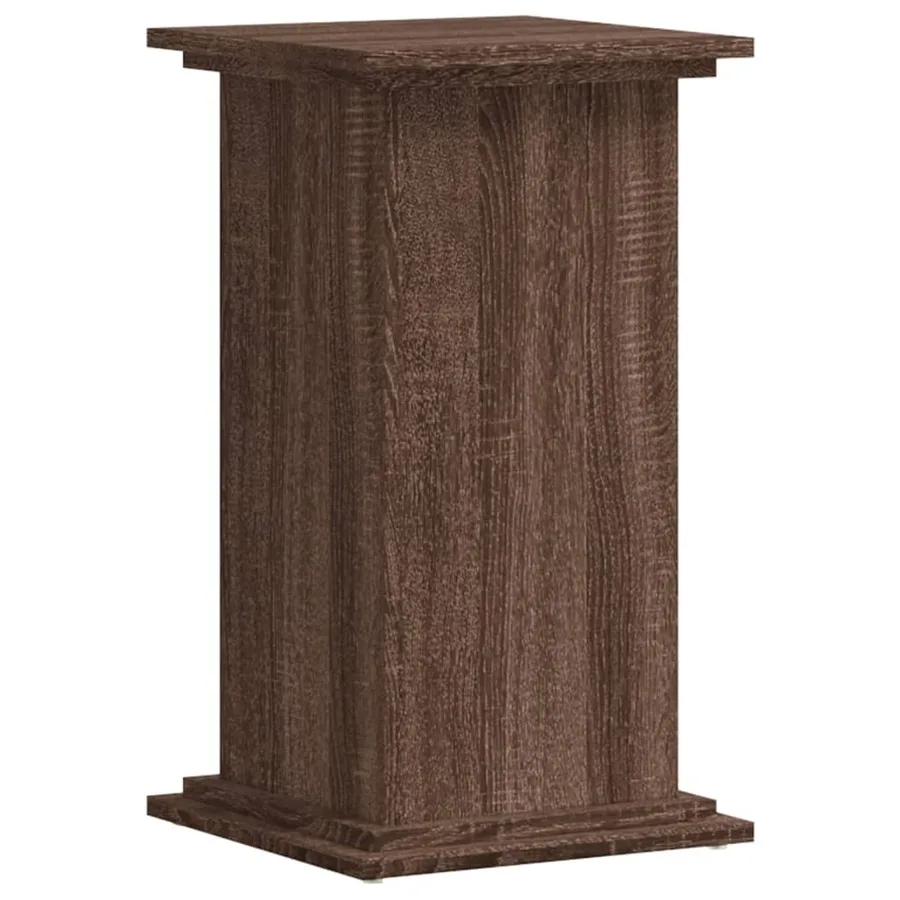 Support pour plantes chêne marron 33x33x60 cm bois d'ingénierie - 4