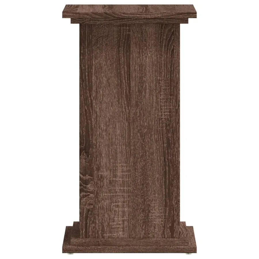 Support pour plantes chêne marron 33x33x60 cm bois d'ingénierie - 5
