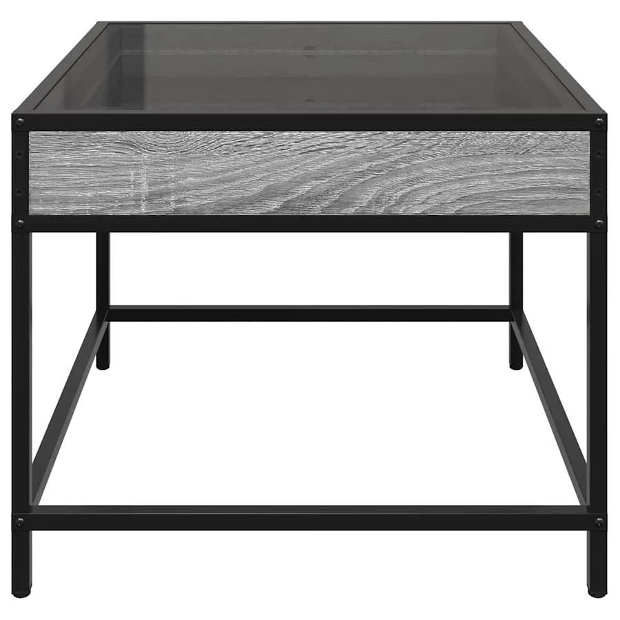 Table basse avec LED Infinity sonoma gris 50x50x41 cm - 7