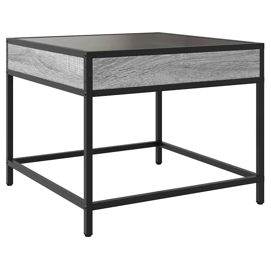 Table basse avec LED Infinity sonoma gris 50x50x41 cm - 8