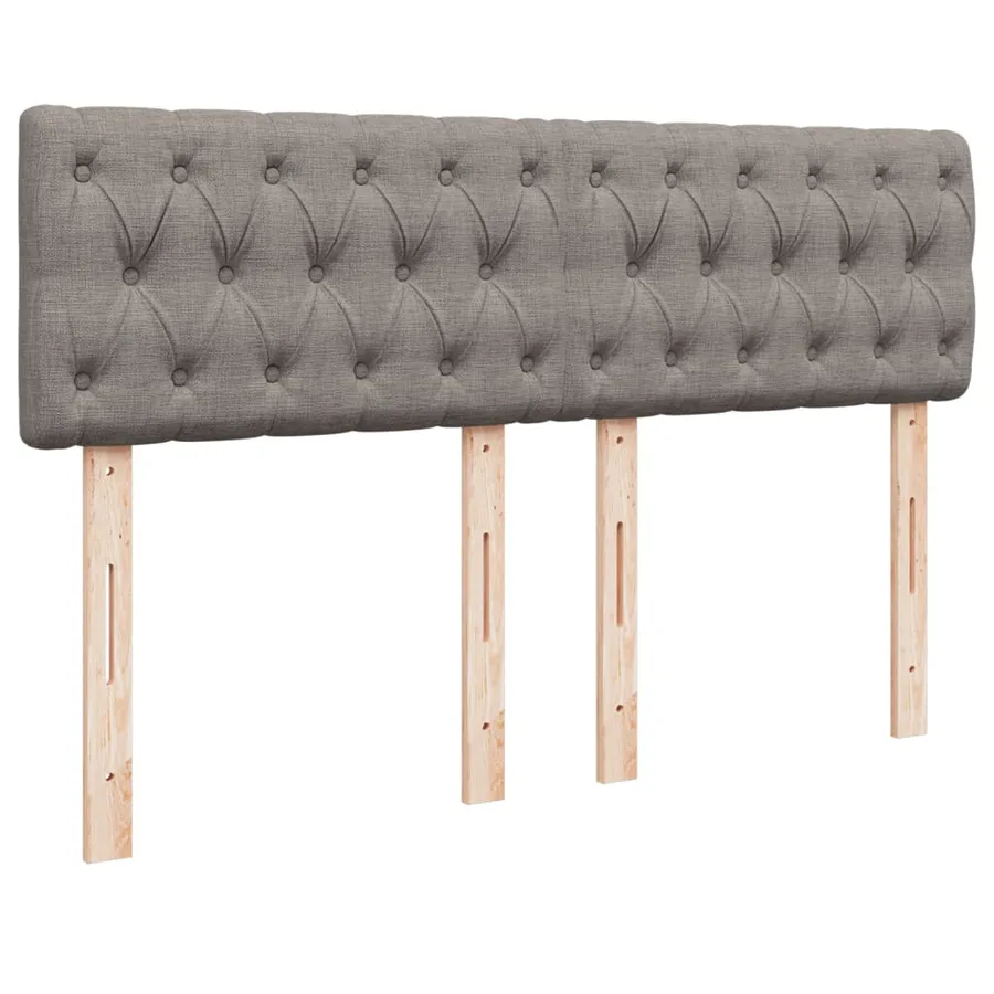 Sommier à lattes de lit avec matelas Taupe 140x200 cm Tissu - 12