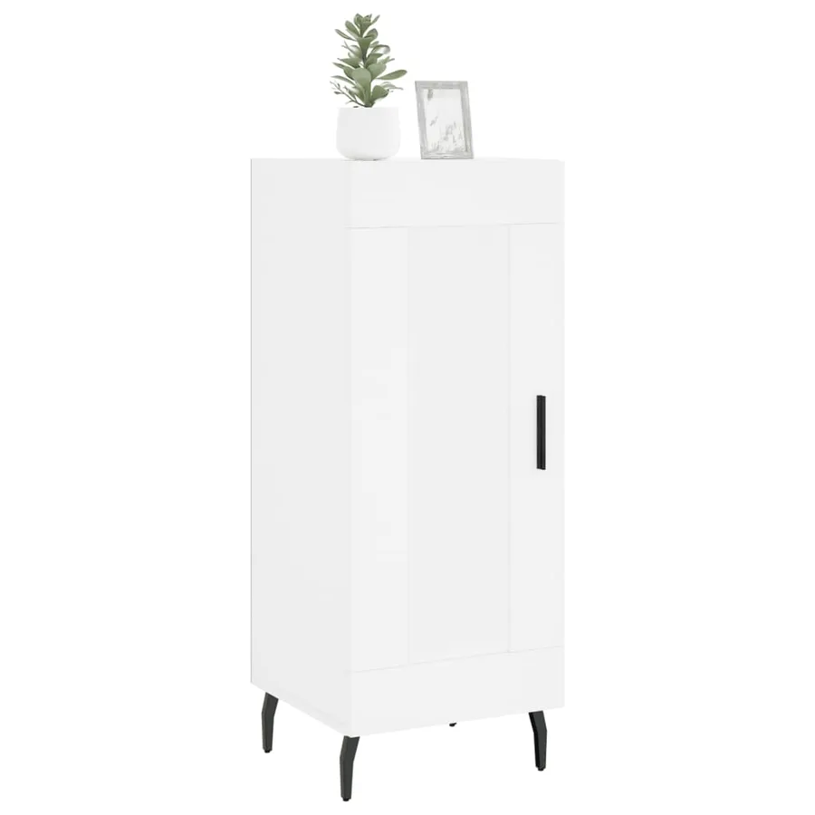 Buffet blanc 34,5x34x90 cm bois d'ingénierie - 3