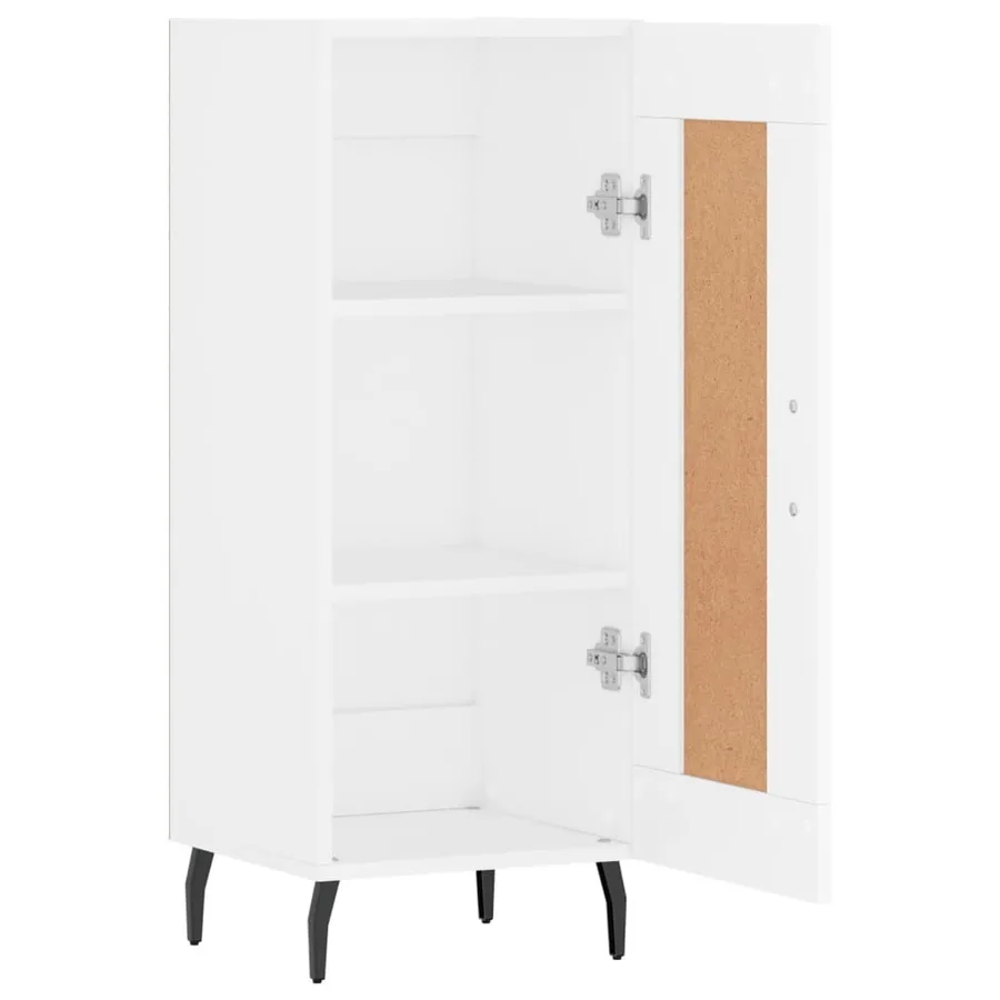 Buffet blanc 34,5x34x90 cm bois d'ingénierie - 6