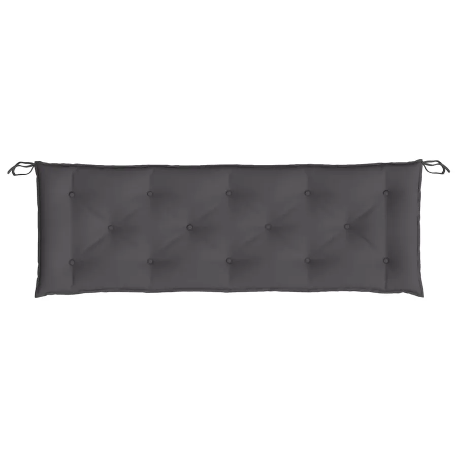 Coussins de banc de jardin lot de 2 anthracite tissu Oxford - 6