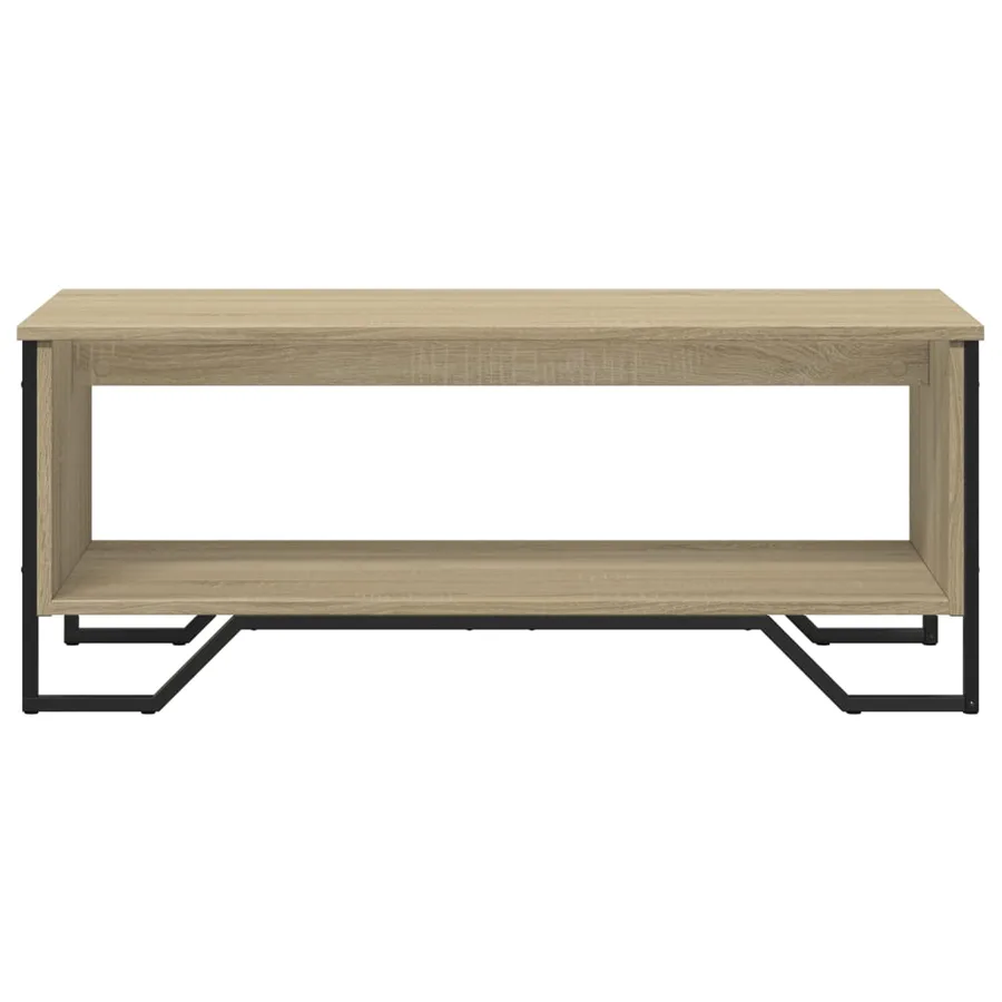 Table basse chêne sonoma 100x51x40 cm bois d'ingénierie - 5