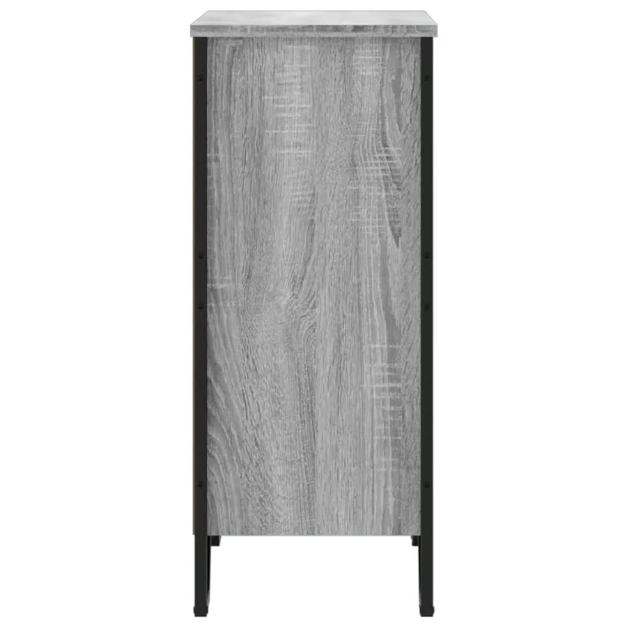 Bibliothèque sonoma gris 80x31x74,5 cm bois d'ingénierie - 5