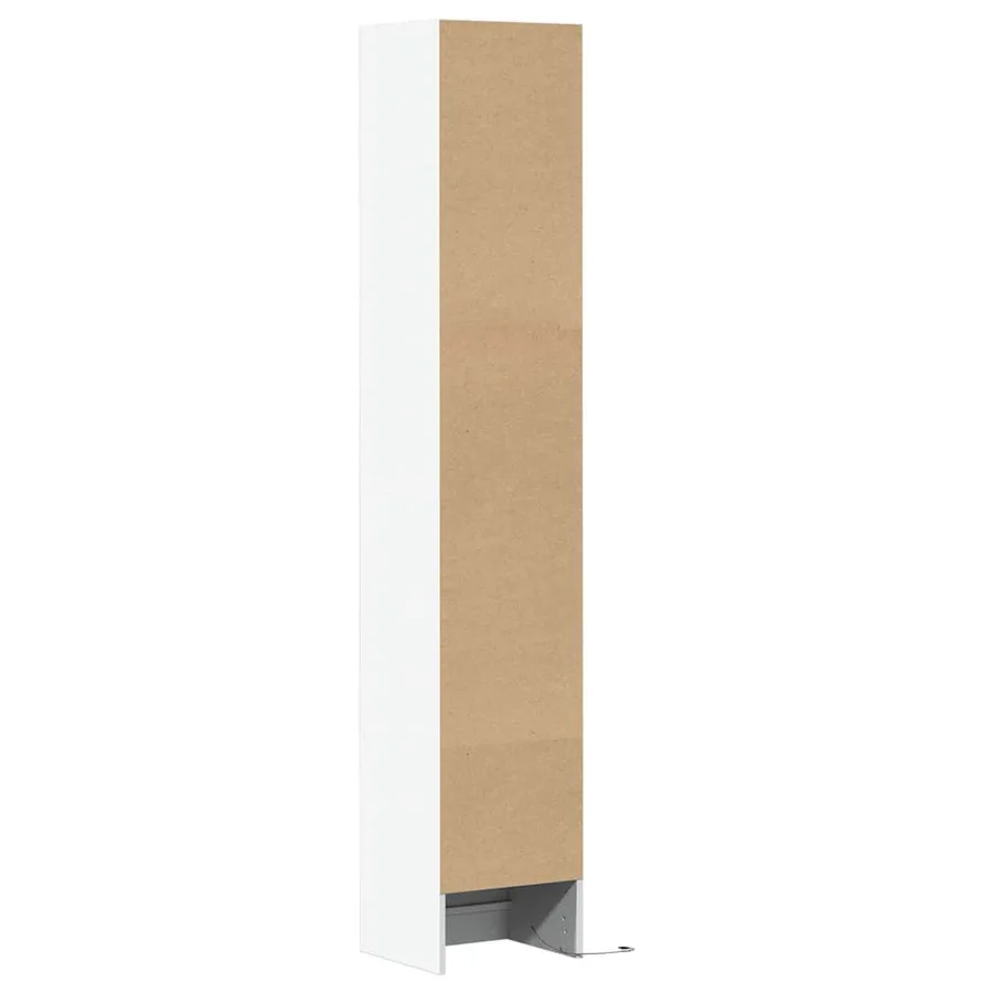 Buffet avec LED blanc 36x32,5x200 cm bois d'ingénierie - 8