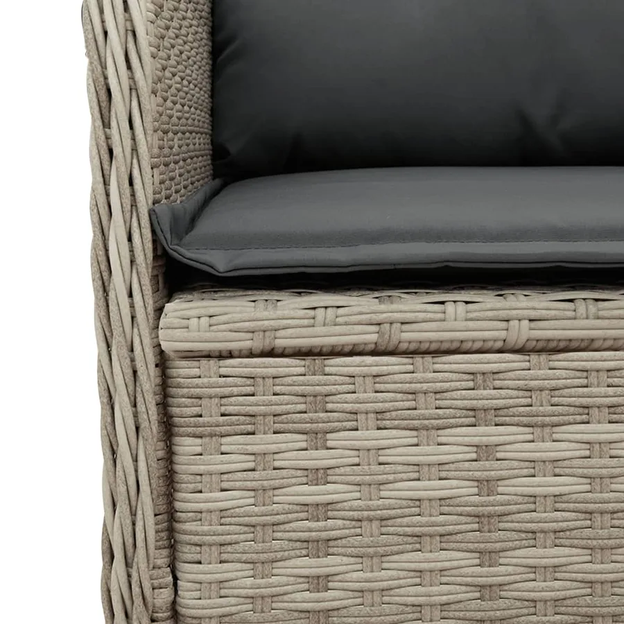 Chaises inclinables jardin lot de 2 et coussins résine tressée - 9
