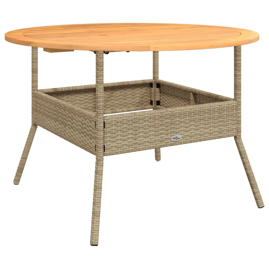 Salon de jardin avec coussins 2 pcs beige résine tressée - 4