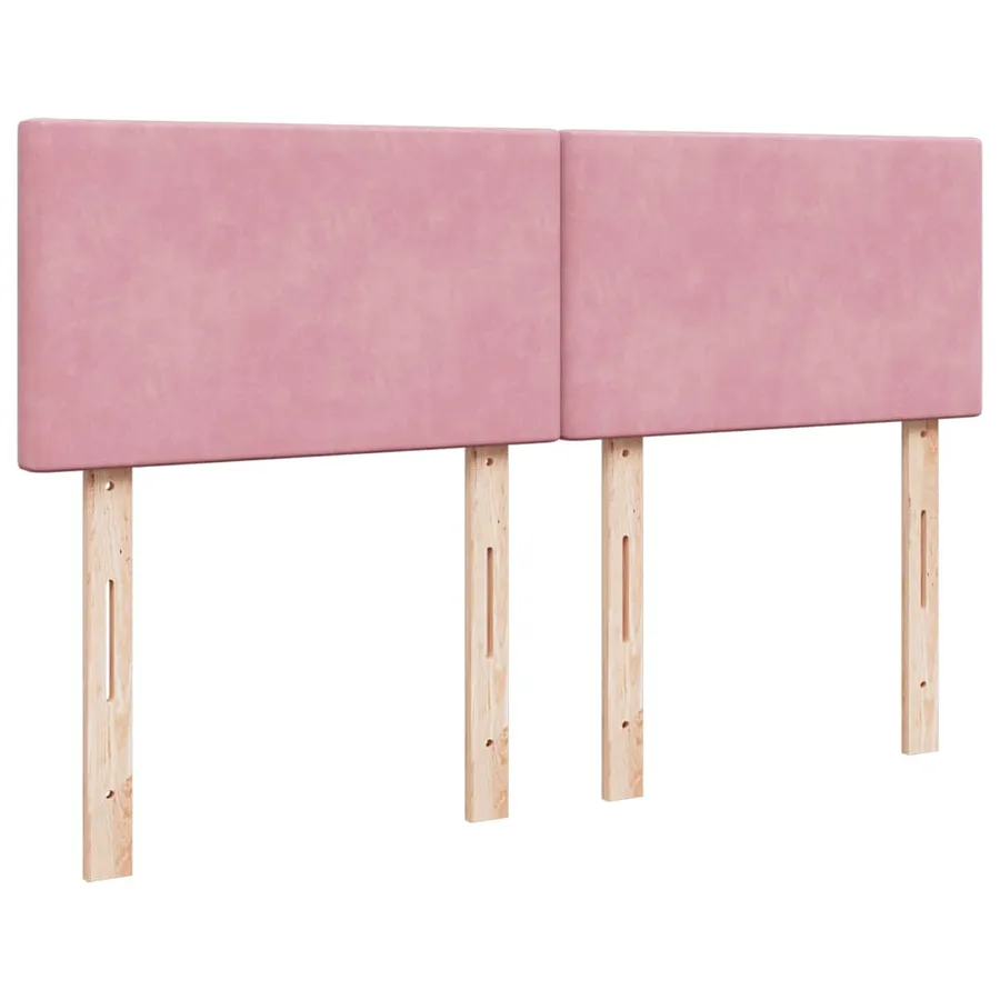 Sommier à lattes de lit avec matelas Rose 140x200 cm Velours - 12